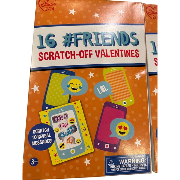 Studio 2/14 Valentines Cards Kids 2 packs of 16 New - Picture 2 of 8